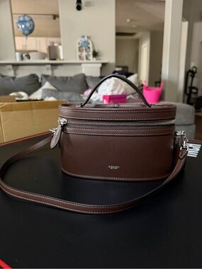 Coach Brown Leather Trail Crossbody Bag (Brown/Silver)